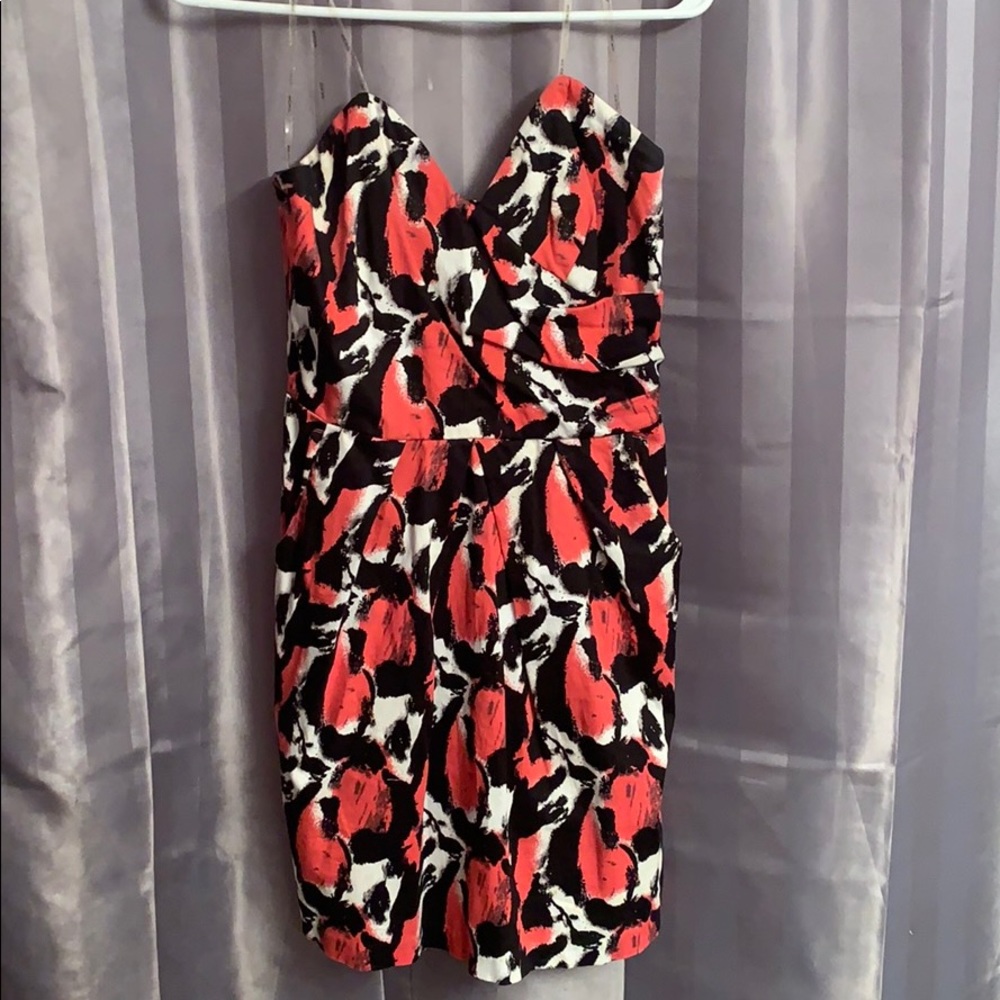 Snap Strapless Cocktail Dress